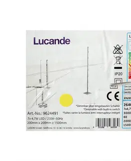 Lampy Lucande Lucande - LED Stmievateľná stojacia lampa MARGEAU 7xLED/4,7W/230V 