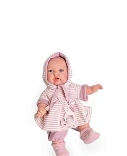 Hračky bábiky ANTONIO JUAN - 12237 PETIT - realistická bábika so zvukmi a mäkkým látkovým telom - 27 cm