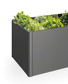 Truhlíky Biohort Zvýšený truhlík na zeleninu 2 x 0,5 (sivý kremeň metalíza) 2 x 0,5 (2 krabice)
