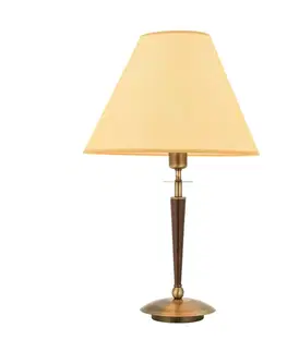 Stojacie lampy Avonni Stolová lampa HML-9009-1EB s textilným tienidlom