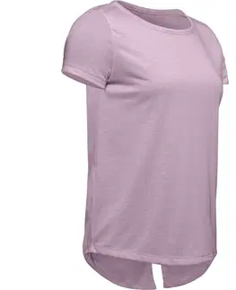 Dámske tričká Dámske tričko Under Armour Whisperlight SS Pink Fog - XS