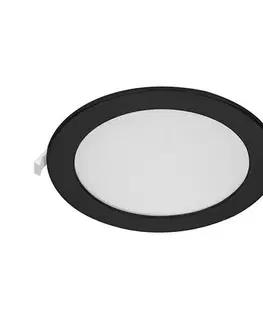 Svietidlá Panlux Podhľadové LED svietidlo Downlight CCT Round čierna, IP44, 12 W