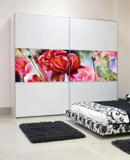 Tapety na nábytok Samolepky na nábytok - Maľované kvety