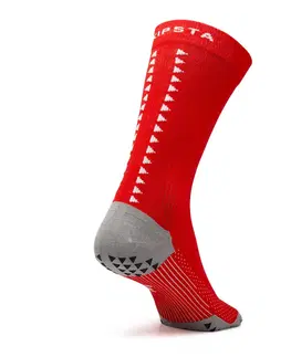ponožky Krátke protišmykové futbalové ponožky VIRALTO II MiD červené