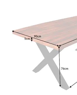 Jedálenské stoly Jedálenský stôl EURYTOS Dekorhome 200x90x75 cm