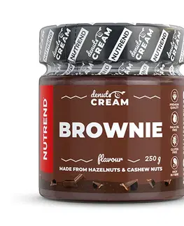 Čokoládové a orechové nátierky Orechový krém Nutrend Denuts Cream Brownie 250 g brownie