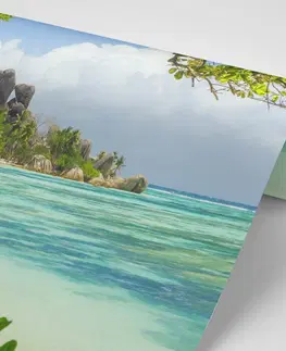 Samolepiace tapety Samolepiaca fototapeta nádherná pláž na ostrove La Digue
