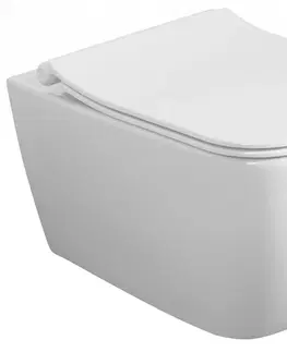 Záchody ISVEA - VEA závesná WC misa, Rimless, 34,5x52cm, biela 10VA02001
