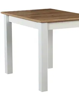 Jedálenské stoly Stôl ST29 100X70 dub wotan/biely