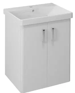 Kúpeľňa SAPHO - THEIA umývadlová skrinka 56,4x70x44,2cm s umývadlom THALIE, 2x dvierka, biela (TH062) TH062-3030-01