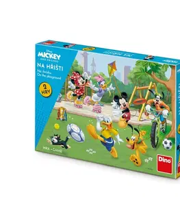 Hračky spoločenské hry pre deti DINO - Mickey A Kamaráti Na Ihrisku Detská Hra