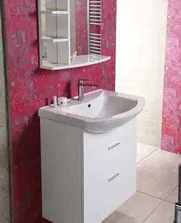Kúpeľňa AQUALINE - ZOJA umývadlová skrinka zásuvková 61,5x74x32 cm, biela 51061A