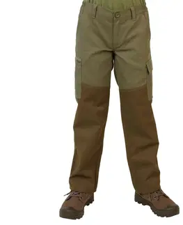 mikiny Detské nohavice Renfort - 100 zosilnené zeleno-hnedé