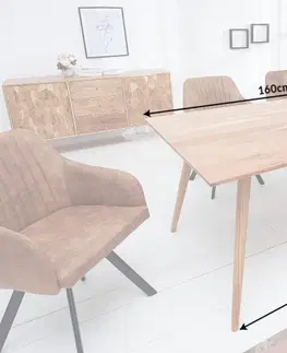 Jedálenské stoly Jedálenský stôl KLEOPATRA Dekorhome 160x90x75 cm