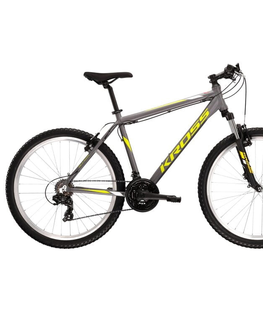 Bicykle Horský bicykel Kross Hexagon 26" - model 2022 grafitová/limetková/biela - S (17", 157-168 cm)