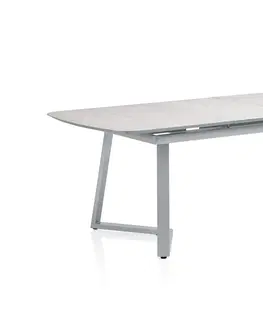 Stoly Ceramic rozťahovací stôl strieborný/sivý 200/260x75 cm
