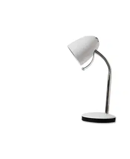 Lampy  B.V.  - Stolná lampa 1xE27/36W/230V biela/chróm 