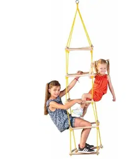 Hračky na záhradu Woody povrazový rebrík, 40 x 40 x 195 cm