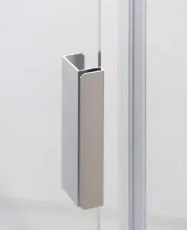 Sprchovacie kúty DEANTE - Kerria plus chróm - Sprchové dvere bez stenového profilu, systém Kerria Plus, 100 cm - skladacia KTSX043P