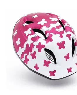 Cyklistické helmy Detská helma Met Buddy motýľ / ružová