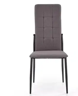 Čalúnené stoličky Stolička K334 tkanina/kov tmavý popol 45x54x103