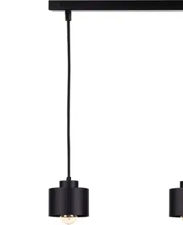 Svietidlá Keter Lighting Luster na lanku SIMPLY BLACK 2xE27/60W/230V 