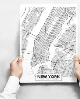 Moderné obrazy Obrazy na stenu - Map of New York II
