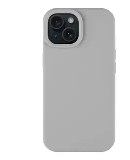Puzdrá na mobilné telefóny Zadný kryt Tactical Velvet Smoothie pre Apple iPhone 15, sivá 57983116004