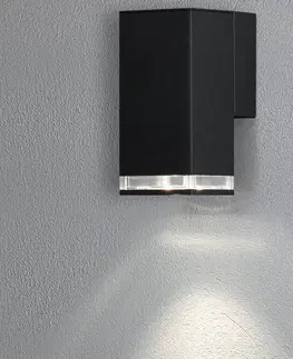Vonkajšie nástenné svietidlá Konstsmide Vonkajšie svietidlo Pollux downlight 16,5cm čierna