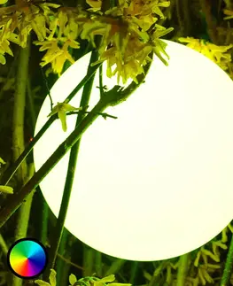 SmartHome vonkajšie dekoratívne svietidlá Smart&Green Pearl – guľové LED svietidlo, ovládateľné mobilom