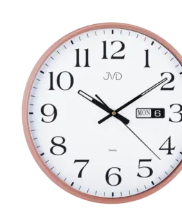 Hodiny Nástenné hodiny JVD sweep HP671.5 Rosé 36cm
