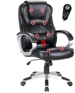 Kancelárske stoličky KONDELA Tyler UT-C2652M kancelárske kreslo s podrúčkami čierna / sivá