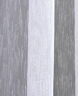 Záclony Záclona markizeta, Polaris s leskom as olovkom metráž, biela 220 cm
