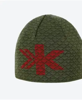 Zimné čiapky Pletená Merino čiapka Kamakadze AW72 105 zelená