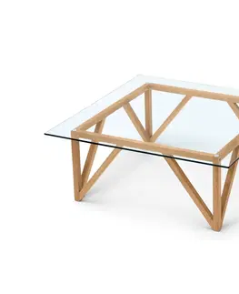 Coffee Tables Konferenčný stolík so sklenenou doskou
