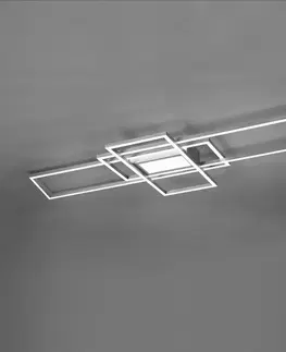 Stropné svietidlá Trio Lighting Stropné LED Irvine 3 000 – 6 500 K, nikel matný
