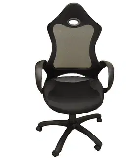 Otočné kreslá Kancelárska stolička  CX 0388H01 čierna D01/čierna C01/ čierna PU002