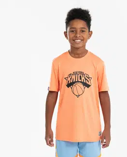 dresy Detské basketbalové tričko TS 900 NBA Knicks oranžové