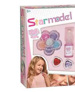 Hračky bábiky MAC TOYS - Make up set so svietiacim rúžom