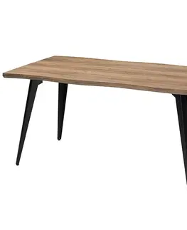 Jedálenské stoly Stôl Eden TD-2154 dub/čierna