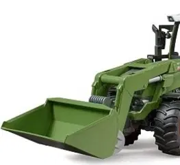 Hračky - dopravné stroje a traktory BRUDER - Fendt Vario 211 traktor s vlekom a nakladačom