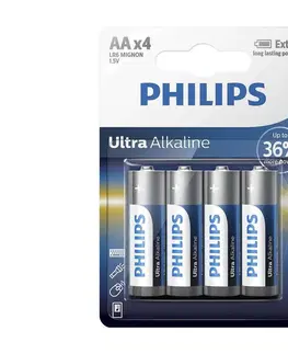 Predlžovacie káble Philips Philips LR6E4B/10 - 4 ks Alkalická batéria AA ULTRA ALKALINE 1,5V 2800mAh 