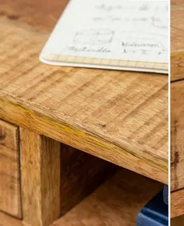 Pracovné stoly Písací stôl so zásuvkou HYPERION Dekorhome