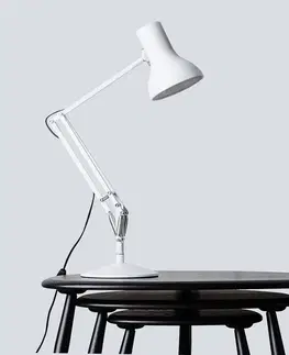 Stolové lampy na písací stôl Anglepoise Anglepoise Type 75 Mini stolná lampa alpská biela