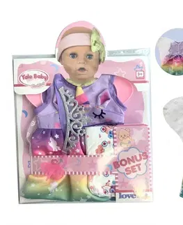 Hračky bábiky MAC TOYS - Šaty s krídlami a korunku na bábiku 40-43 cm
