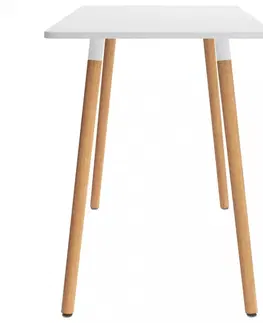 Jedálenské stoly Jedálenský stôl 120x60cm Dekorhome Čierna