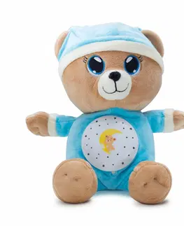 Hračky Teddies Plyšový medvedík Uspávačik 32 cm, modrá