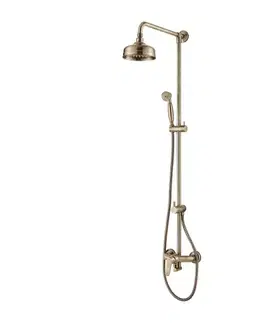 Sprchy a sprchové panely OMNIRES - ART DECO sprchový stĺp, bronz kartáčovaná AD5144BR