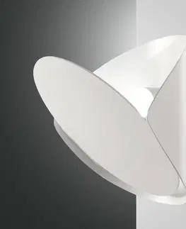 Nástenné svietidlá Fabas Luce Nástenné LED svietidlo Shield, stmievateľné, biele