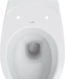 Záchody DEANTE Podstavný rám, pre závesné WC misy + SLIM tlačidlo černé + WC CERSANIT DELFI + SEDADLO CST_WC01 N51P DE1